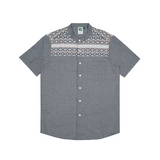 Russ Kemeja Koko Pria Tangan Pendek Bashar Dark Grey