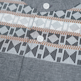 Russ Kemeja Koko Pria Tangan Pendek Bashar Dark Grey