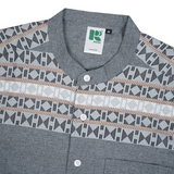 Russ Kemeja Koko Pria Tangan Pendek Bashar Dark Grey