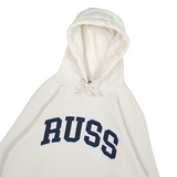 Sweater Hoodie Fleece Oldskull Broken White