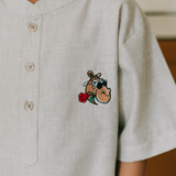 Russ Kids Shirt Koko One Set Kids Kamels Set White