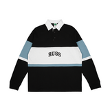 Russ Poloshirt Rugby Tangan Panjang Guard Black