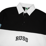 Russ Poloshirt Rugby Tangan Panjang Guard Black
