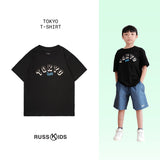 Russ Kids Tshirt Combed 30S Kids Tokyo Night Black