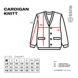 Sweater Cardigan Rajut Tweed Blue