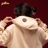 Sweater Hoodie Fleece Spiderman Sweater Hoodie 01 White