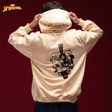 Sweater Hoodie Fleece Spiderman Sweater Hoodie 02 White