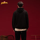 Sweater Hoodie Fleece Spiderman Sweater Hoodie 01 Black