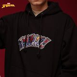 Sweater Hoodie Fleece Spiderman Sweater Hoodie 01 Black