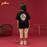 Russ Kids Tshirt Combed 30S Kids Russpiderman Ss 01 Black