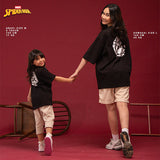 Russ Kids Tshirt Combed 30S Kids Russpiderman Ss 01 Black