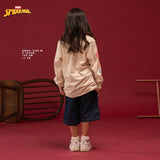 Russ Kids Tshirt Combed 30S Kids Russpiderman Ls 01 White