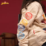 Russ Kids Tshirt Combed 30S Kids Russpiderman Ls 01 White