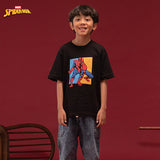 Russ Kids Tshirt Combed 30S Kids Russpiderman Ss 03 Black