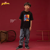 Russ Kids Tshirt Combed 30S Kids Russpiderman Ss 03 Black