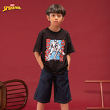 Russ Kids Tshirt Combed 30S Kids Russpiderman Ss Tee 02 Black