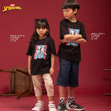 Russ Kids Tshirt Combed 30S Kids Russpiderman Ss Tee 02 Black