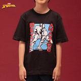 Russ Kids Tshirt Combed 30S Kids Russpiderman Ss Tee 02 Black