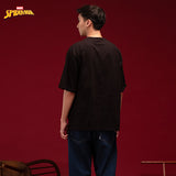 Russ x Spiderman Tshirt Pria Tangan Pendek Russpiderman SS Tee 03 Black