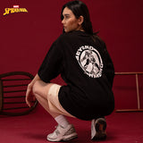 Tshirt Oversized Cotton 16S Oe Russpiderman Ss Ss Tee 02 Black