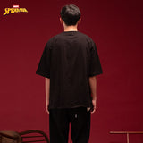 Tshirt Oversized Cotton 16S Oe Russpiderman Ss Ss Tee 01 Black