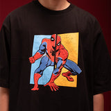 Tshirt Oversized Cotton 16S Oe Russpiderman Ss Ss Tee 01 Black