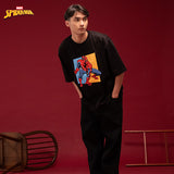 Tshirt Oversized Cotton 16S Oe Russpiderman Ss Ss Tee 01 Black