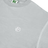 Tshirt Oversized Cotton 16S Oe Hemming Light Grey