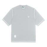 Tshirt Oversized Cotton 16S Oe Hemming Light Grey
