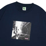 Tshirt Oversized Cotton Combed 16S Quites Navy Blue
