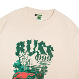 Tshirt Oversized Cotton 16S Oe Triplenine Route Broken White