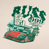 Tshirt Oversized Cotton 16S Oe Triplenine Route Broken White