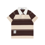 Russ Kids Poloshirt Rugby Combed 30S Kids Norms Brown