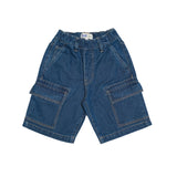Russ Kids Pants Short Denim Kids Cougar Blue
