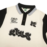 Russ Poloshirt Rugby Tangan Pendek Bubbles Broken White