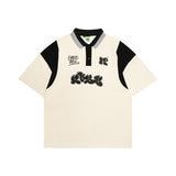 Russ Poloshirt Rugby Tangan Pendek Bubbles Broken White