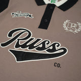 Russ Poloshirt Rugby Tangan Pendek Russes Brown