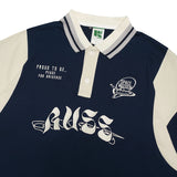 Russ Poloshirt Rugby Tangan Pendek Space Mission Blue