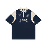 Russ Poloshirt Rugby Tangan Pendek Space Mission Blue