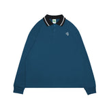 Poloshirt Rugby Cotton Combed 16S Dutch Blue