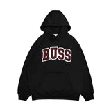 Sweater Hoodie Fleece Horns Black
