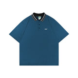 Russ Poloshirt Rugby Tangan Pendek Victor Blue