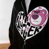 Russ x Toy Story Lotso Sweater Hoodie Zipper 01 Black