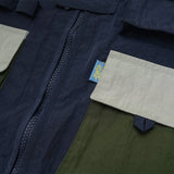 Russ Kids Jacket Parasut Wrinkle Kids Kyujo Navy