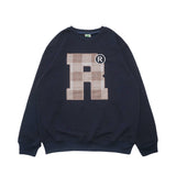 Sweater Crewneck Fleece Logger Navy