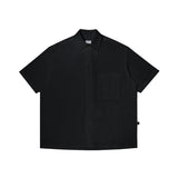 Shirt Paper Touch Cotton Sover Ss Black