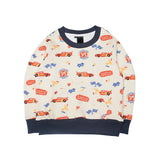 Russ Kids Sweater Crewneck Fleece Russ Kids X Cars Sweater Crewneck Cn 01 Cream Cream