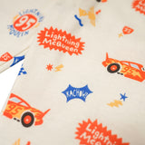 Russ Kids Pajamas Combed 30S Russ Kids X Cars Pajamas Set 01 Cream Cream