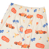 Russ Kids Pajamas Combed 30S Russ Kids X Cars Pajamas Set 01 Cream Cream