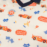 Russ Kids Pajamas Combed 30S Russ Kids X Cars Pajamas Set 01 Cream Cream